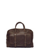 Orciani Double-Handle Dark Brown Leather Bag