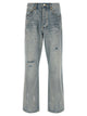 Purple 'P011 Vintage Slash Paint' Jeans