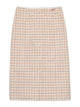 Prada Nude Neutrals Cotton Skirt