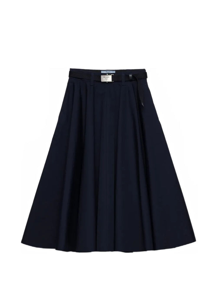 Prada Bleu Cotton Gonna