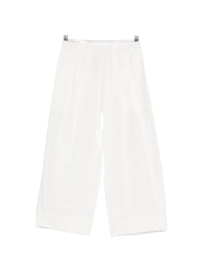 Apuntob Elasticated Waistband Wide-Leg