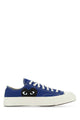 Comme Des Garçons Play Blue Canvas Comme Des Garã§Ons X Converse Sneakers