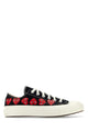Comme Des Garçons Play Black Canvas Comme Des Garã§Ons X Converse Sneakers