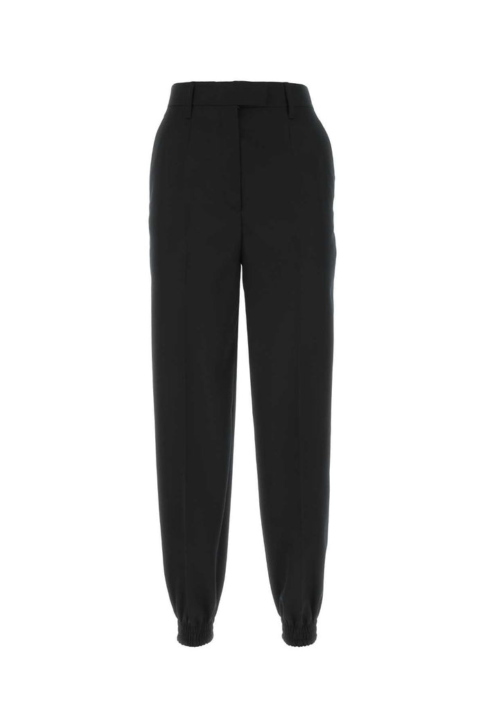 Prada Black Wool Joggers