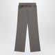 Prada Wool Blend Trousers With Printed Belt