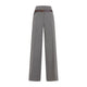 Prada Melange Cappuccino Polyester Blend Palazzo Pant
