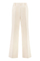 Prada Ivory Cotton Wide-Leg Pant
