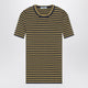 Prada Navy/Yellow Striped Stretch Cotton Tshirt