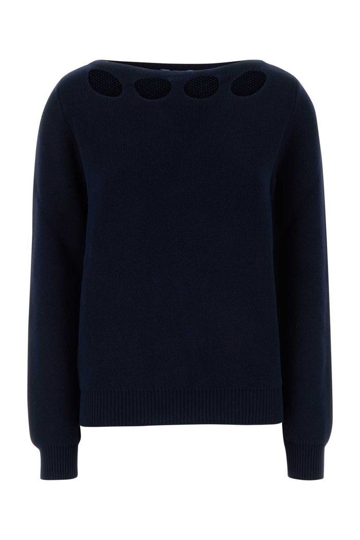 Prada Cotton Crew-Neck Sweater