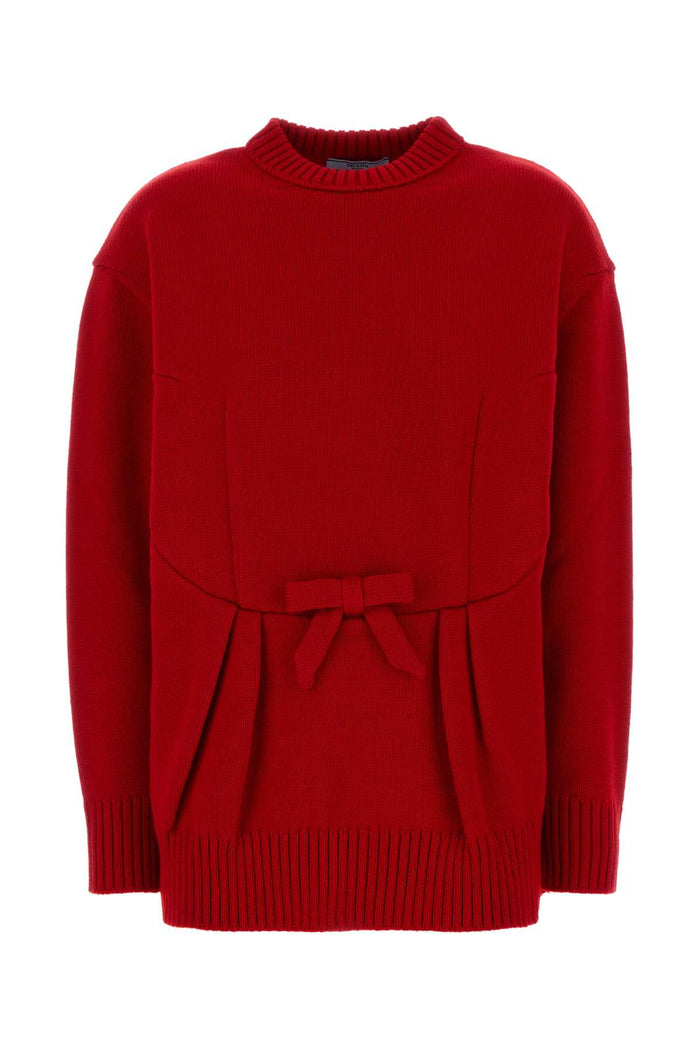 Prada "Round Neck Sweater In Virgin Wool"