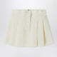 Il Gufo White Milk Skirt In Denim
