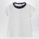 Il Gufo White T-Shirt With Frayed Neckline