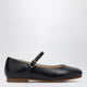 Il Gufo Blue Ballet Flats In Leather With Strap