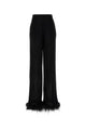 Prada Black Satin Wide-Leg Pant