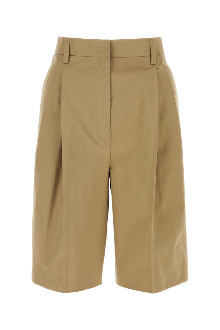 Prada Beige Cotton Bermuda Shorts