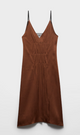 Prada Tobacco Acetate Viscose Dress