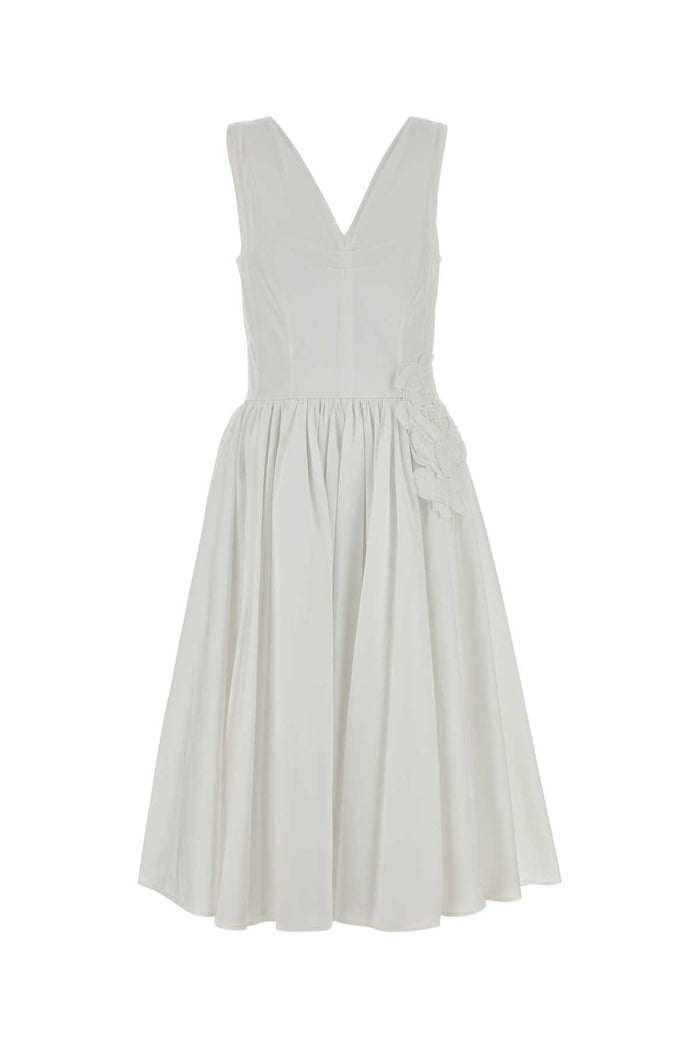 Prada White Poplin Dress