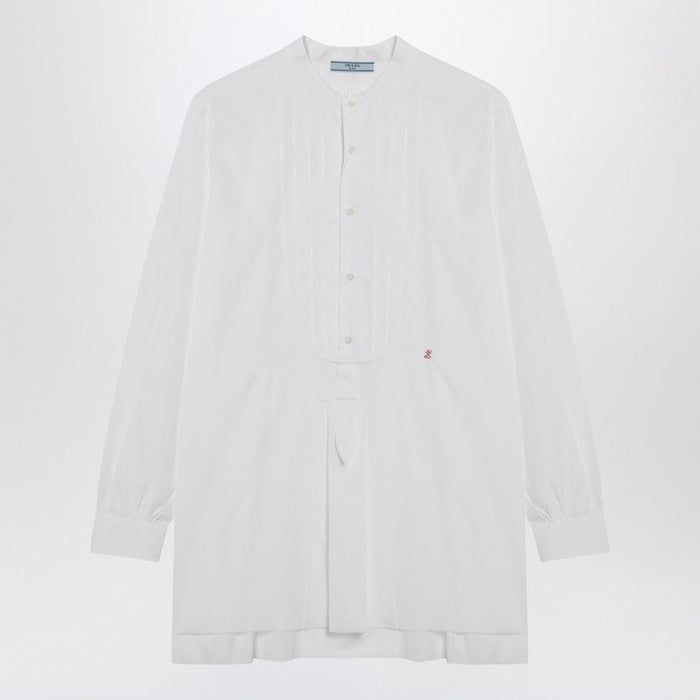 Prada White Cotton Canvas Shirt
