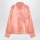 Prada Coral-Coloured Shirt In Silk Blend
