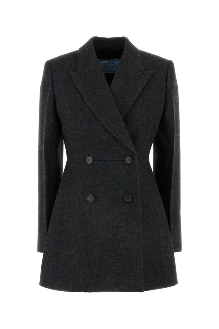 Prada Charcoal Wool Blazer