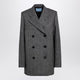 Prada Double-Breasted Jacket In Prince Of Wales