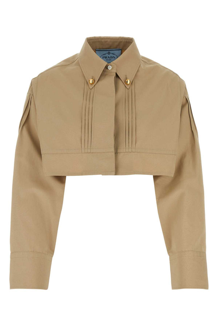 Prada Beige Poplin Shirt
