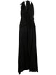 Blumarine Georgette Dress With Fringe