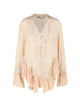 Blumarine Georgette Top With Lace