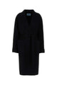 Prada Black Wool Blend Coat