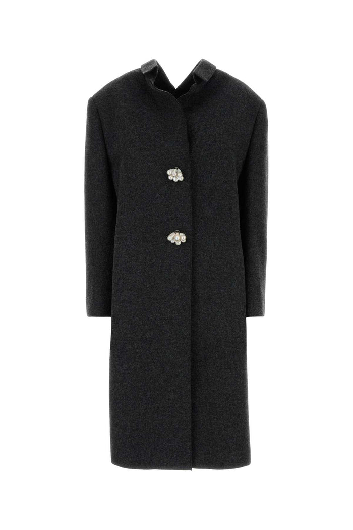 Prada Slate Wool Coat