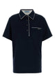 Prada Navy Blue Cotton Polo Shirt