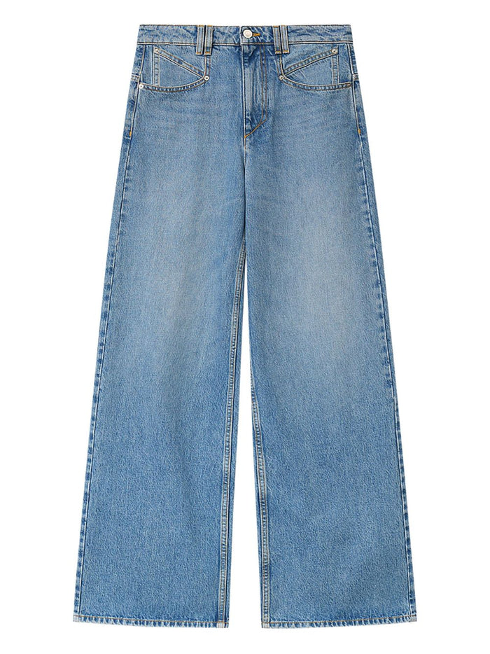 Isabel Marant Light Blue Lemony Wideleg Jeans