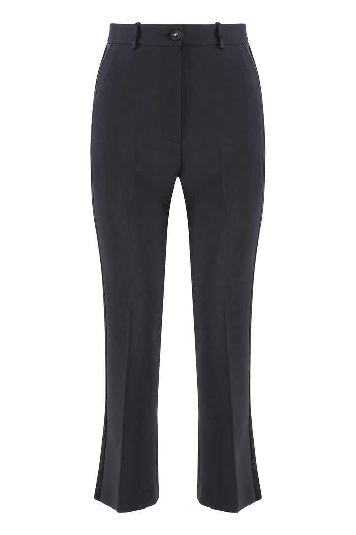 Elisabetta Franchi Cropped Flared Trousers