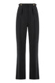 Elisabetta Franchi Trousers In Crepe With Jewelry Accessory
