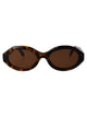Palm Angels Shiny Havana Acetate Sunglasses