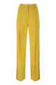 Elisabetta Franchi Yellow Pleated Trousers, Wide Leg