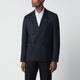 Lardini Blue Doublebreasted Wool Jacket