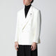 Lardini White Viscose Doublebreasted Suit