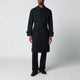 Lardini Blue Singlebreasted Wool Trench Coat