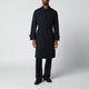 Lardini Blue Single-Breasted Wool Trench Coat
