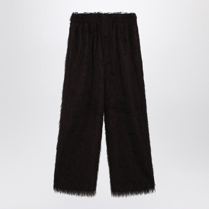 The Frankie Shop Dark Brown Fringed Trousers