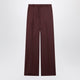 The Frankie Shop Lenora Burgundy Woolblend Trousers