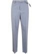 Lardini Silk And Cotton Belt Trousers