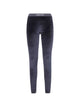 Tom Ford Tom Ford Black Stretch Velour Logo Leggings