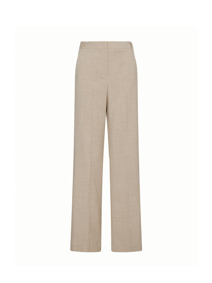 Marella Beige High-Waisted Trousers