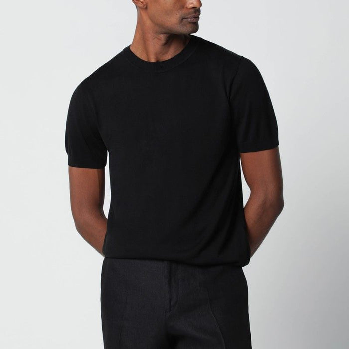 Lardini Black Woolblend Knit