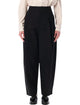 Soeur Soeur Daley Round Black Cotton-Linen Pants