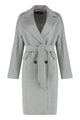 Max Mara Studio Double-Breasted Coat In Cashmere Blend