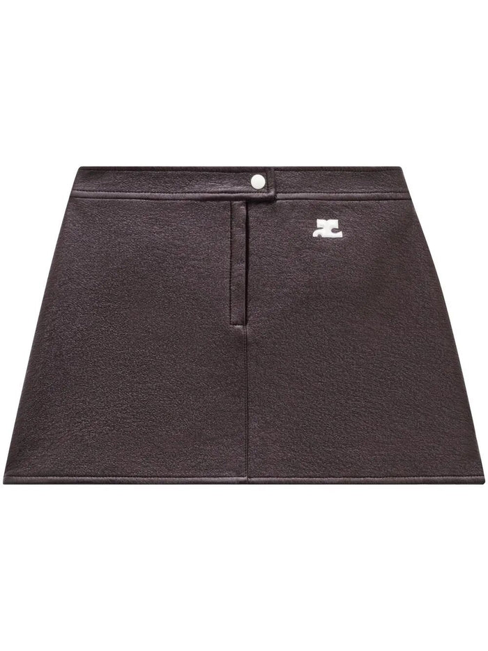 Courregès Vinyl Mini Skirt Reedition