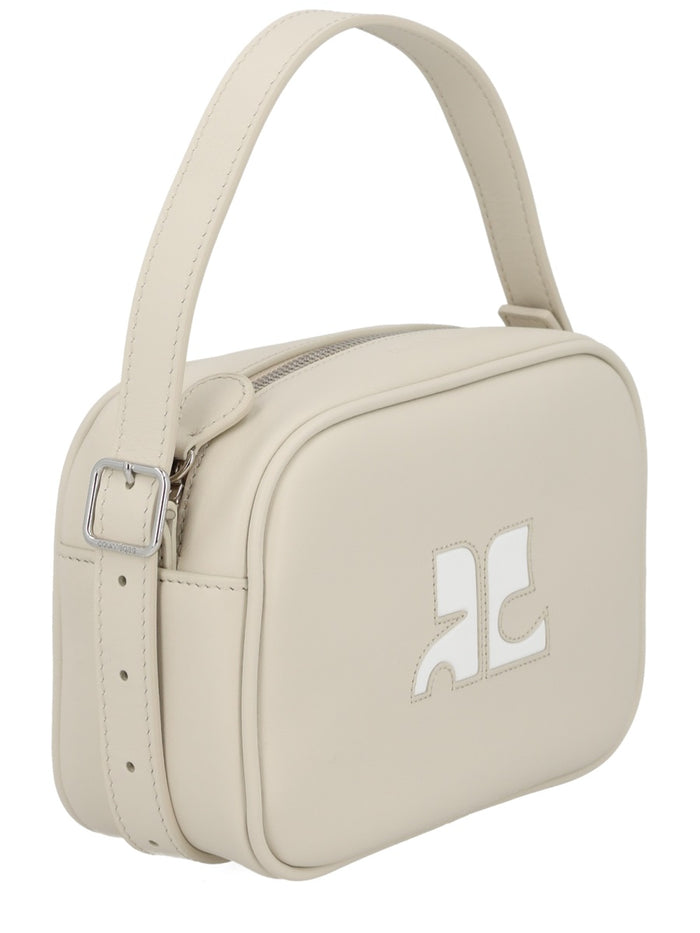 Courregès Grey Calf Leather Bag